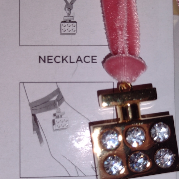 Michael Kors Very Hollywood Pink💕Velvet Choker/Bracelet NWT - Picture 3 of 15